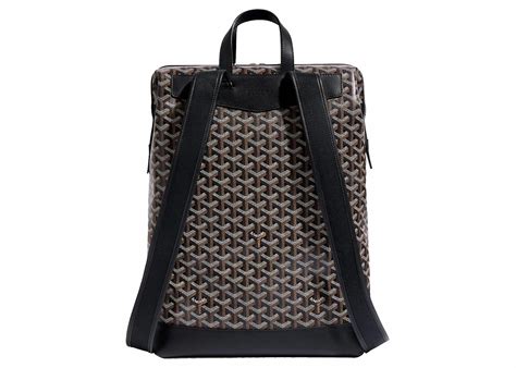 Goyard Cisalpin Backpack Jet Black in Canvas with Silver